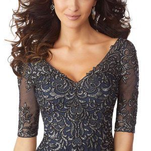 Morilee MGNY Charcoal Grey NWT Sz 10